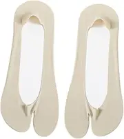 [Fiocias] Two Toes Socks, Anti -slip -thin Ankle Folding Socks for Outdoor, Recreational Sports Girls,
