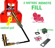 2 METRES LPG Filling set SWIVEL POL ADAPTER PROPANE BOTTLES CYLINDER RV+FITINGS