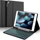 For Apple iPad 7/8/9th Gen 10.2" Backlit Keyboard Case Cover With Pencil Holder