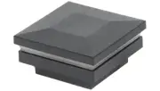2'' sq. Black Ornamental Low Voltage Post Cap Light (6 Pack) [1748BL]