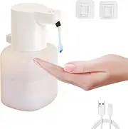 Automatic Liquid Soap Dispenser, 420ML Infrared Hand-Free Touchless Soap Dispenser, Dish Liquid Lotion Gel Shampoo Rechargeable Auto Hand Soap Dispenser (Liquid)