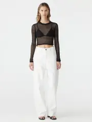 mesh baby long sleeve top