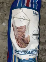 Bliss Collapsible Hammock Chair Red/Blue 40" Spreader Bar 63" L x 40" W x 55" H