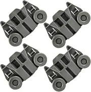 4 Pack W10195417 Upgraded Dishwasher Wheels Lower Dish Rack Wheel for Kitchen-Aid Whirlpool Kenmore Dishwasher Rack Roller Replacement Part Number WPW10195417 AP4538395 AP6016764 PS2579553 PS11750057