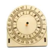 Wooden Sundial Model Assembly Kit DIY Optional with Compass Children's Science Experiment Education Toy Student Technolo