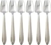 Splayd Black Label Stainless Steel Satin Mirror Mini Utensils 6 Piece Set - Combining a Knife, Fork and Spoon in One Versatile Utensil, 18/8 Stainless Steel, Gift Box