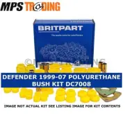 Land Rover Defender 1999-2007 Yellow Polyurethane Suspension Bush Set DC7008