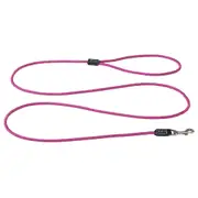 Rogz Classic Rope Genuine Leather Cuffs Dog Lead Pink Small