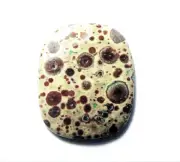 27.83cts NICE ASTEROID JASPER CABOCHON 31.5 x 26 x 4mm MEXICO # 32