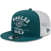 Philadelphia Eagles New Era Golf Club Crest 9FIFTY Snapback Hat Cap Men's Snap