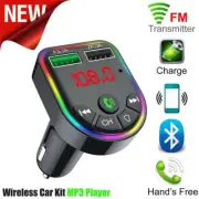 Bluetooth Car MP3 Player Wireless FM Transmitter Adapter USB Charger Handsfree