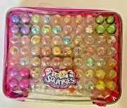 Squinkies - 140 Characters in Containers & Stow N Go Case - NEW