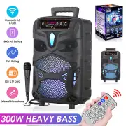 Wireless Portable Party Bluetooth TWS Speaker Subwoofer With Microphone & Remote