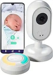 Tommee Tippee Dreamsense App-Enabled Smart Baby Monitor, HD Remote Tilt and Pan Night-Vision Camera, 2-Way Audio, Intelligent Parent Pod for Customisable Alerts and Sleep Tracking