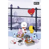 在飛比找蝦皮商城優惠-BT21 (屋頂午後)進口海報 / BTS / TATA /