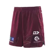 Manly Sea Eagles NRL 2025 Dynasty Maroon Alternate Gym Training Shorts Sizes S-7