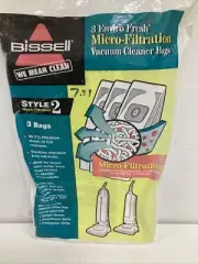 BISSELL VACUUM BAGS STYLE 2 Micro-Filtration Model 32013 / Pack of 3