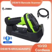 Zebra DS3678-SR3U42A0SFC 2D Wireless Handheld Barcode Scanner with Cradle & PSU