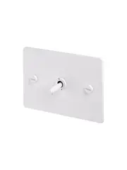 Buster + Punch V2 1 Gang Switch in White