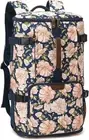 Travel Backpack, 40L Convertible Canvas Rucksack Duffel Bag Carry On Floral