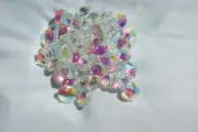 200- 14MM AB color AAA 2 HOLE OCTAGON CRYSTAL GLASS BEADS CHANDELIER