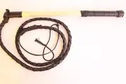 5 Ft Stock-Whip for Beginners Or Kids, Vegitable Cowhide Leather Stockwhip