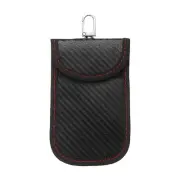 Faraday Pouch for Car Keys, Faraday Bag RFID Fob Key Protector Small Size Red