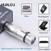 2Pack XLR Female to 1/4 TRS Adapter Balanced Female XLR to Quarter Inch 6.35m...