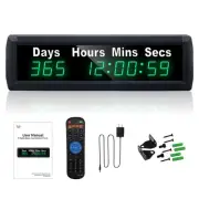 Digital 999 Days Countdown Timer, Count Up/Count Down Clock with Remote, 12/2...