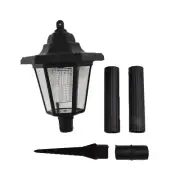 Garden Lights Lamp Post LED Solar Powered Walkway Outdoor Lantern Patio Pathway
