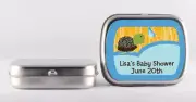 Baby Turtle Blue Mint Tin Stickers - Personalized Mint Tin Labels