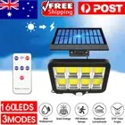 Garage Lamp Solar 160COB LED Motion Sensor Security Flood Light Wall Garden Yard