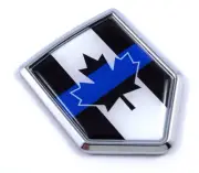 Canada Police thin blue line Chrome Car Auto Emblem 3D Decal Bumper Sticker