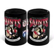 St Kilda Saints AFL Retro Design Beer Can Bottle Cooler Stubby Holder Cosy