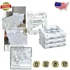 100% Organic Cotton Split King Sheets - Breathable Percale 5-Piece Set!