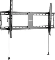 [Manhattan] Flat Tilt TV Wall Mount for Large 43-100 inch TVs up to 155 lbs, Ultra Slim Design, Spring Loaded, Pull Cord, Max 800 x 400 VESA - 462020