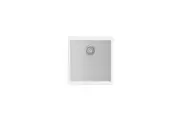 CARYSIL Enigma N100M Granite Kitchen Sink - 430 x 460mm Single Bowl - Snova White - Top/Under Mount