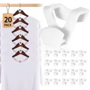 Space Saving Hanger Hooks 20 Pack White Clothes Hanger Connector Hooks Heavy ...