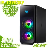 在飛比找momo購物網優惠-【Acer 宏碁】i9 RTXA4000電競桌機(PO5-6