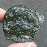 17.5Ct Genuine MOLDAVITE Czech Republic Certificate of Authenticity