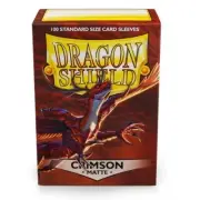 Dragon Shield 100 Standard Deck Protector Sleeves Matte Crimson AT-11021 MTG TCG