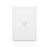 UBIQUITI UniFi Wi-Fi 6 In-Wall Wall-mounted WiFi 6 access point with a built-in PoE switch.