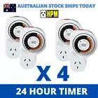 HPM Appliance Timer 24 Hour Automatic Switch Power Point ON/OFF 4 PACK