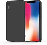 Silicone Case for iPhone Xs case and iPhone X case, Silky-Soft Touch Gel Rubber Cover, Full Protective Case, Full Protective Case, Shockproof Anti-Scratch Case Cover for iPhone Xs/iPhone X 5.8-Inch