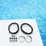 Pool Off-line Chlorinator Tubing Feeder Connection Pack Saddle Clamp Drain