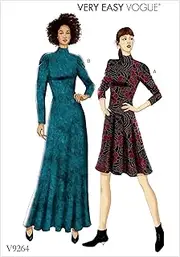 Vogue V9264 Misses' Sewing Pattern Petite Knit, Fit and Flare Dresses, Size 14-16-18-20-22
