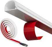 39”TV Cord Hider for Wall Mounted TV Self Adhesive Wall Cable Hider Flexible PVC