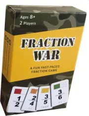 Fraction War Fun Math Game to Learn, Compare and Simplify Fractions for 2nd...