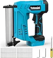 Cordless 18 Gauge Brad Nailer for Ma-Kita 18V Battery,Yutesiri Portable Professional Heavy Duty Punch Framing Nailer Gun,2000pcs Nails for Carpentry and Woodworking Projects(Tools Only)