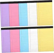 HAPINARY Small Pocket Notebook Wide Ruled Composition Paper 10 Pack Legal Notepads Office Supplies Note Pads Desk Notepad College Notebooks